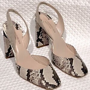 Ann Mashburn python heel made in Italy